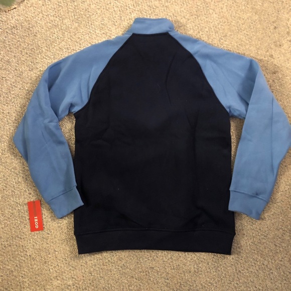 IZOD Small Blue Sueded Fleece Jersey - New - Picture 4 of 5